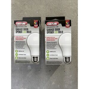 Lot Of 2 Genie LED Bulb Garage Door Opener Lights;‎ Works With All Major Brands
